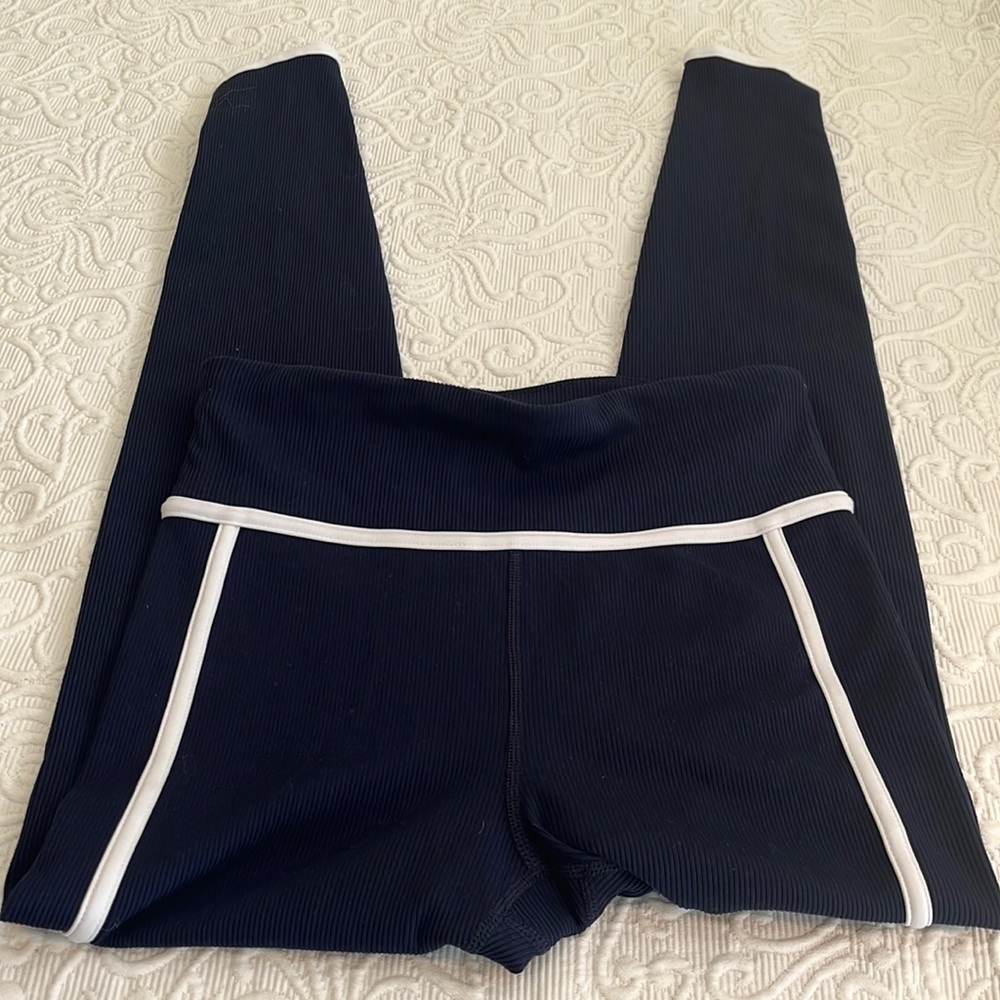 Gap fit athletic pants size extra small navy and white